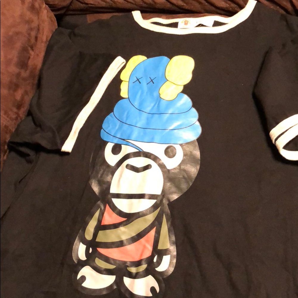 Bape baby milo Bape kaws T shirt